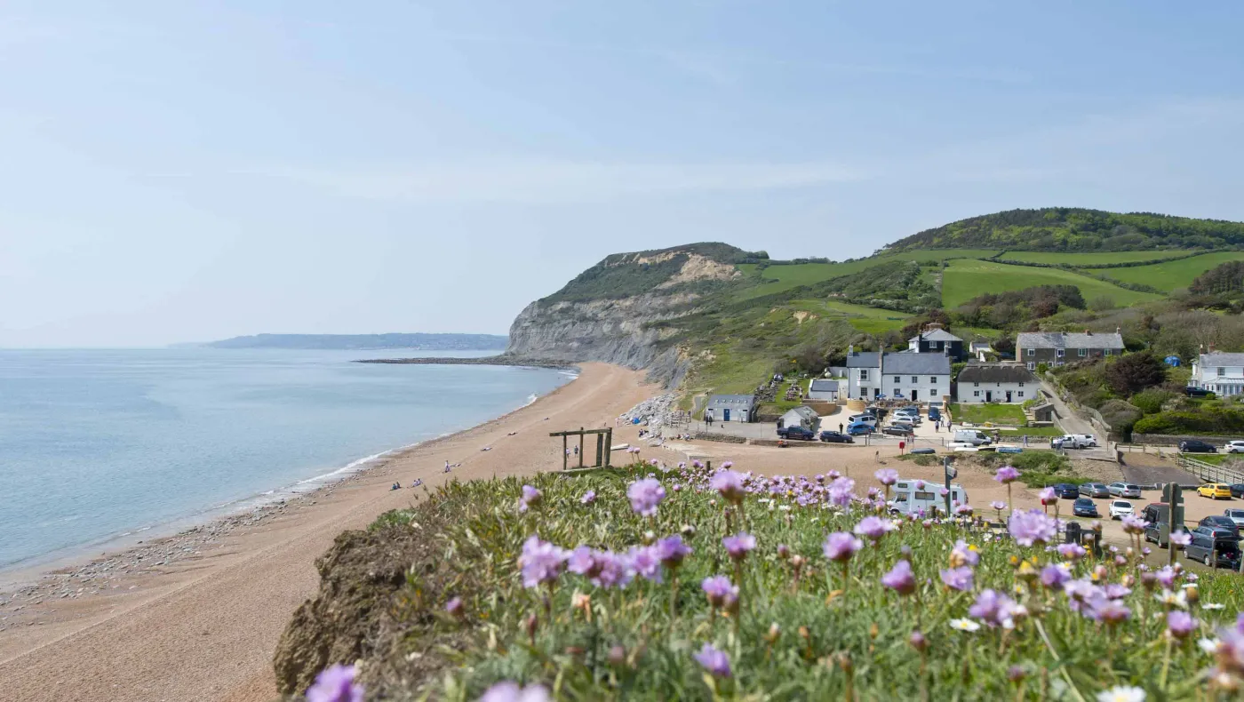 The Anchor Inn above Seatown beach