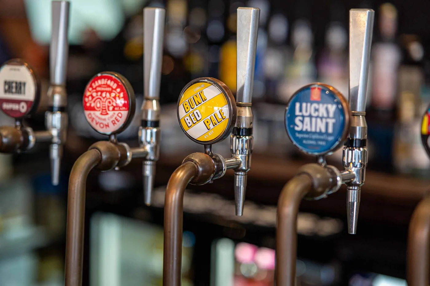 Exmouth Arms beer taps