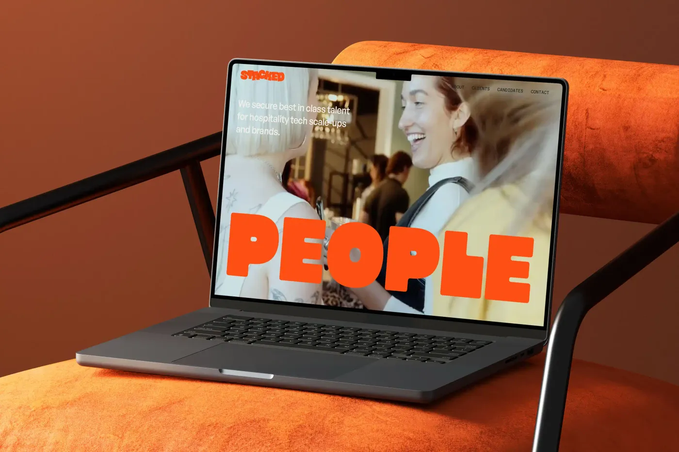 Stacked hospitality recruitment website