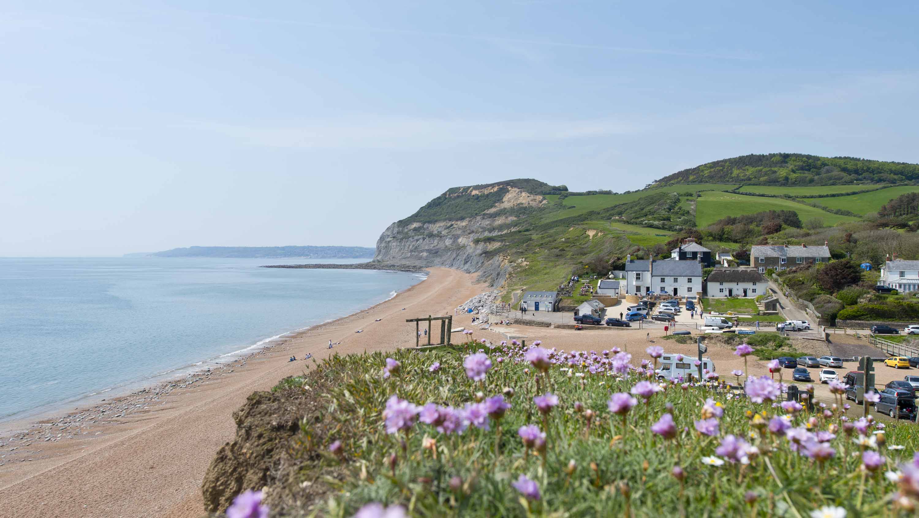 The Anchor Inn above Seatown beach